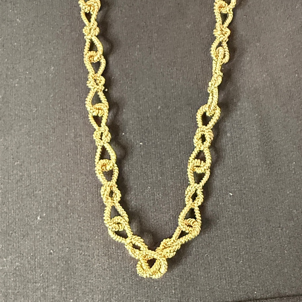 ettika Gold Twisted Link Necklace - Picture 3 of 5